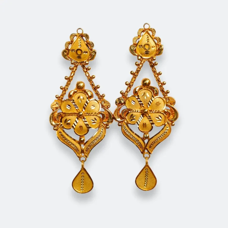 22K Covering Gold  Dangling Earrings