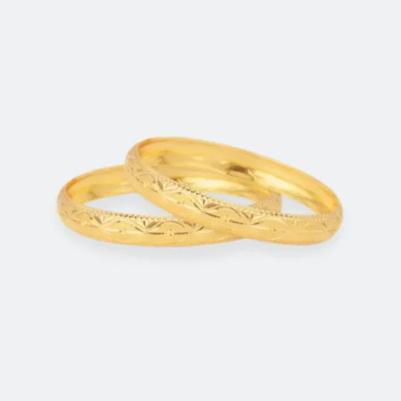 22 Carat Covering Gold Traditional Bangles ( 4 Pieces )