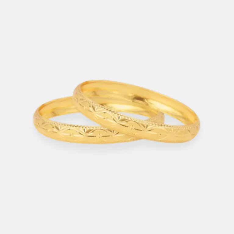 22 Carat Covering Gold Traditional Bangles ( 4 Pieces )