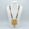 Gold Mangalsutra with Temple Pendant